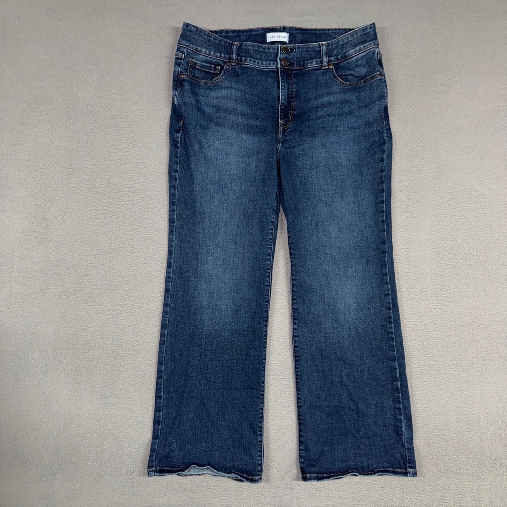Lane Bryant Jeans Womens 18 Blue High Rise Boot Flex Magic Waistband Tummy Tech
